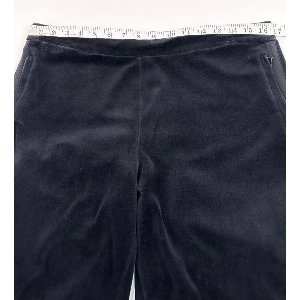 Lauren Active Ralph Lauren Black Velvet Active Track Pants Size Medium - Picture 9 of 11